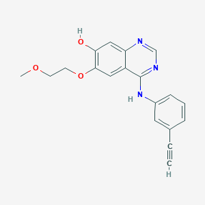 molecular formula C19H17N3O3 B1449813 4-[(3-Ethynylphenyl)amino]-6-(2-methoxyethoxy)-7-quinazolinol CAS No. 183320-72-1