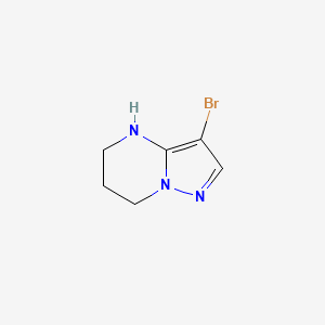 molecular formula C6H8BrN3 B1449816 3-Bromo-4,5,6,7-tetrahydropyrazolo[1,5-a]pyrimidine CAS No. 1505818-73-4