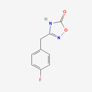3-[(4-Fluorophenyl)methyl]-1,2,4-oxadiazol-5-ol
