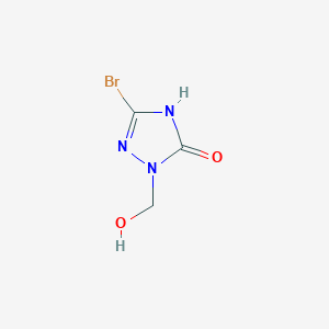 3-Bromo-1-(hydroxymethyl)-1H-1,2,4-triazol-5-ol