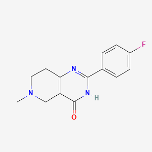 2-(4-fluorophenyl)-6-methyl-3H,4H,5H,6H,7H,8H-pyrido[4,3-d]pyrimidin-4-one