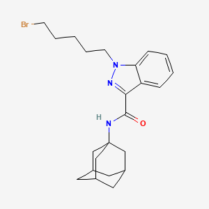molecular formula C23H30BrN3O B1449829 1-(5-溴戊基)-N-三环[3.3.1.13,7]癸-1-基-1H-吲唑-3-甲酰胺 CAS No. 2160555-51-9