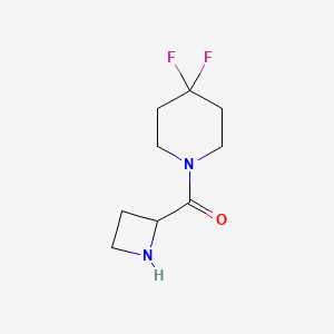 molecular formula C9H14F2N2O B1449837 1-(Azetidine-2-carbonyl)-4,4-difluoropiperidine CAS No. 2000606-30-2
