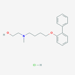 2-[Methyl-[4-(2-phenylphenoxy)butyl]amino]ethanol;hydrochloride