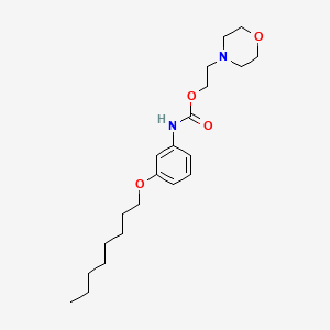 Carbamic acid, [3-(octyloxy)phenyl]-, 2-(4-morpholinyl)ethyl ester