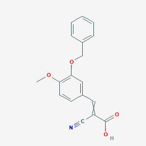 2-Propenoic acid, 2-cyano-3-[4-methoxy-3-(phenylmethoxy)phenyl]-