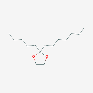 molecular formula C15H30O2 B14498588 2-Heptyl-2-pentyl-1,3-dioxolane CAS No. 62958-57-0