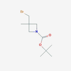 molecular formula C10H18BrNO2 B1449865 Tert-butyl 3-(bromomethyl)-3-methylazetidine-1-carboxylate CAS No. 1408075-52-4