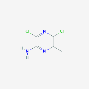 molecular formula C5H5Cl2N3 B1449868 3,5-二氯-6-甲基吡嗪-2-胺 CAS No. 1823887-56-4