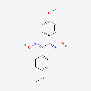 (NE)-N-[(2E)-2-hydroxyimino-1,2-bis(4-methoxyphenyl)ethylidene]hydroxylamine