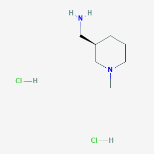 molecular formula C7H18Cl2N2 B1449870 (R)-1-Methyl-3-aminomethyl-piperidine dihydrochloride CAS No. 1400744-18-4