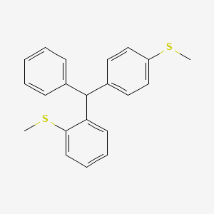 1-(Methylsulfanyl)-2-{[4-(methylsulfanyl)phenyl](phenyl)methyl}benzene