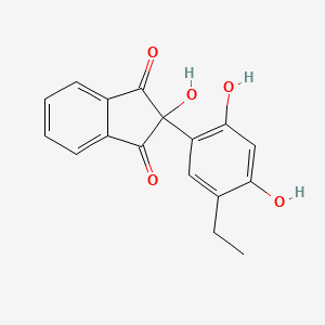 2-(5-Ethyl-2,4-dihydroxyphenyl)-2-hydroxy-1H-indene-1,3(2H)-dione