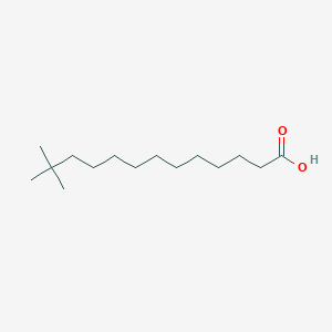 molecular formula C15H30O2 B14498742 12,12-Dimethyl-tridecanoic acid CAS No. 63237-52-5