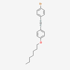 1-Bromo-4-{[4-(heptyloxy)phenyl]ethynyl}benzene