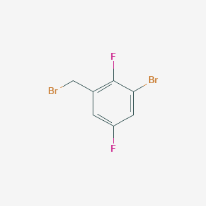 molecular formula C7H4Br2F2 B1449879 3-Bromo-2,5-difluorobenzyl bromide CAS No. 1805523-99-2