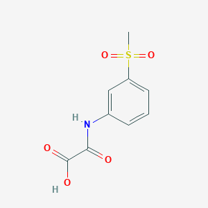 molecular formula C9H9NO5S B14498803 [3-(Methanesulfonyl)anilino](oxo)acetic acid CAS No. 63170-27-4