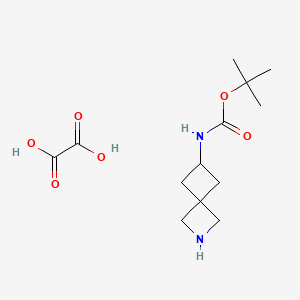 molecular formula C13H22N2O6 B1449882 叔丁基 2-氮杂螺[3.3]庚-6-基氨基甲酸酯草酸盐 CAS No. 1400764-62-6