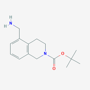 molecular formula C15H22N2O2 B1449887 Tert-butyl 5-(aminomethyl)-3,4-dihydroisoquinoline-2(1H)-carboxylate CAS No. 1196156-49-6