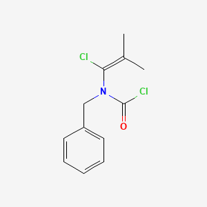 Benzyl(1-chloro-2-methylprop-1-en-1-yl)carbamyl chloride