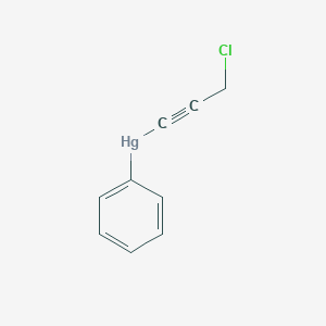 (3-Chloroprop-1-yn-1-yl)(phenyl)mercury