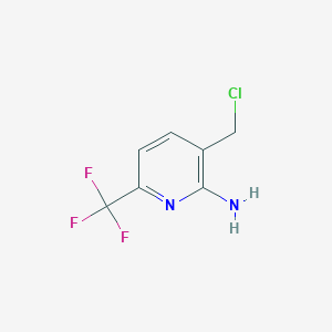 molecular formula C7H6ClF3N2 B1449896 2-Amino-3-chloromethyl-6-(trifluoromethyl)pyridine CAS No. 1026232-38-1