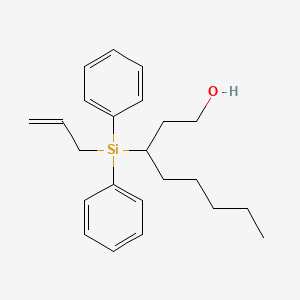 3-[Diphenyl(prop-2-en-1-yl)silyl]octan-1-ol