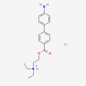 beta-Diethylaminoethyl-4-amino-4'-biphenylcarboxylate hydrochloride