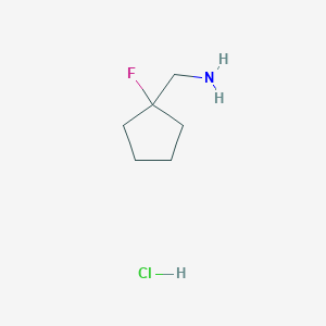 molecular formula C6H13ClFN B1449898 (1-Fluorocyclopentyl)methanamine hydrochloride CAS No. 1462885-83-1