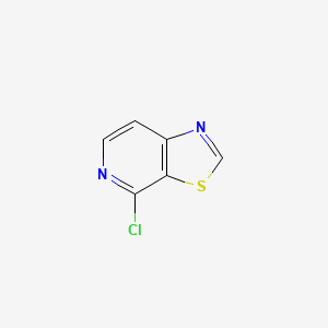 molecular formula C6H3ClN2S B1449899 4-Chloro[1,3]thiazolo[5,4-C]pyridine CAS No. 1159828-95-1