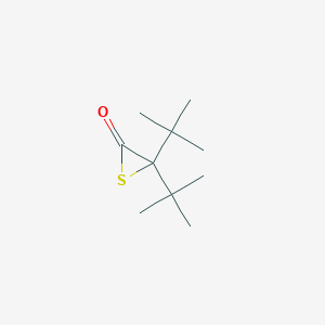 molecular formula C10H18OS B14498997 3,3-Di-tert-butylthiiran-2-one CAS No. 63702-82-9