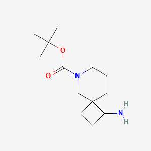 molecular formula C13H24N2O2 B1449900 6-Boc-1-氨基-6-氮杂螺[3.5]壬烷 CAS No. 1363381-72-9