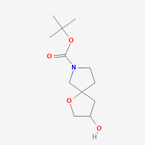 Tert-butyl 3-hydroxy-1-oxa-7-azaspiro[4.4]nonane-7-carboxylate