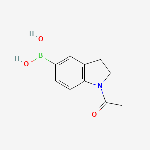 molecular formula C10H12BNO3 B1449902 1-乙酰吲哚-5-基硼酸 CAS No. 905971-97-3