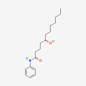 Dodecanamide, 5-hydroxy-N-phenyl-, (S)-