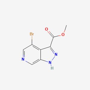 molecular formula C8H6BrN3O2 B1449916 Methyl 4-bromo-1H-pyrazolo[3,4-C]pyridine-3-carboxylate CAS No. 1363381-48-9