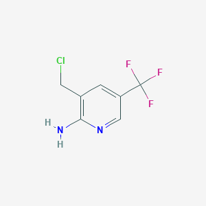 molecular formula C7H6ClF3N2 B1449918 2-Amino-3-chloromethyl-5-(trifluoromethyl)pyridine CAS No. 1227489-61-3