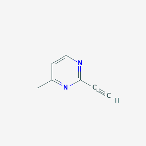 molecular formula C7H6N2 B1449919 2-乙炔基-4-甲基嘧啶 CAS No. 1196153-62-4