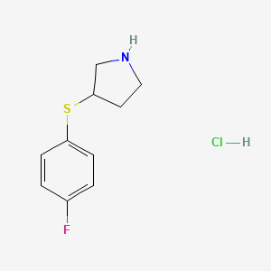 3-[(4-Fluorophenyl)sulfanyl]pyrrolidine hydrochloride
