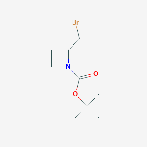 molecular formula C9H16BrNO2 B1449924 1-Boc-2-(溴甲基)氮杂环丁烷 CAS No. 1363380-84-0