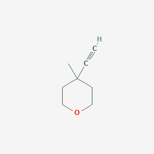 molecular formula C8H12O B1449931 4-Ethynyl-4-methyltetrahydro-2H-pyran CAS No. 1363382-15-3