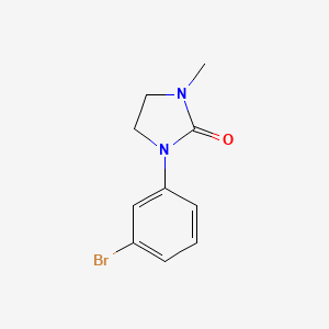 molecular formula C10H11BrN2O B1449934 1-(3-Bromophenyl)-3-methylimidazolidin-2-one CAS No. 91798-98-0