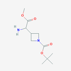 Tert-butyl 3-(1-amino-2-methoxy-2-oxoethyl)azetidine-1-carboxylate