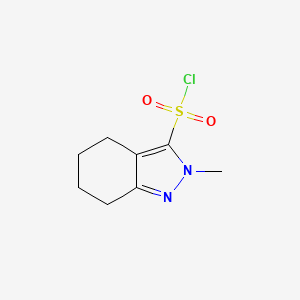 molecular formula C8H11ClN2O2S B1449936 2-methyl-4,5,6,7-tetrahydro-2H-indazole-3-sulfonyl chloride CAS No. 1783540-59-9