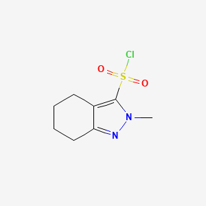 molecular formula C8H11ClN2O2S B1449936 2-甲基-4,5,6,7-四氢-2H-吲唑-3-磺酰氯 CAS No. 1783540-59-9