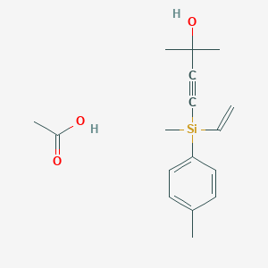 Acetic acid;4-[ethenyl-methyl-(4-methylphenyl)silyl]-2-methylbut-3-yn-2-ol