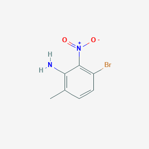 molecular formula C7H7BrN2O2 B1449938 3-溴-6-甲基-2-硝基苯胺 CAS No. 1780649-49-1
