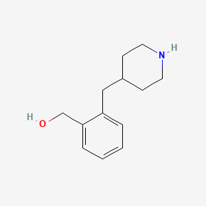 molecular formula C13H19NO B1449939 [2-(哌啶-4-基甲基)苯基]甲醇 CAS No. 1783870-08-5