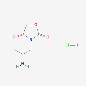 3-(2-Aminopropyl)oxazolidine-2,4-dione hydrochloride