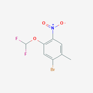 2-Bromo-4-difluoromethoxy-5-nitrotoluene